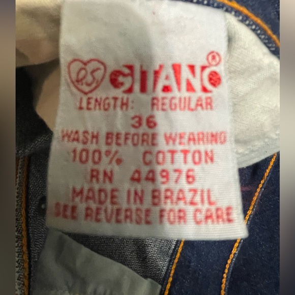 Gitano Denim Jean Skirt‎ Women’s Blue Jean Skirt 36” Waist slit 80’s like new - Picture 4 of 10